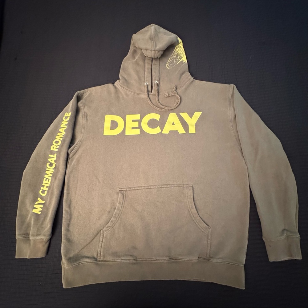 My Chemical Romance Foundations of Decay Hoodie Size Large MCR Pullover Emo